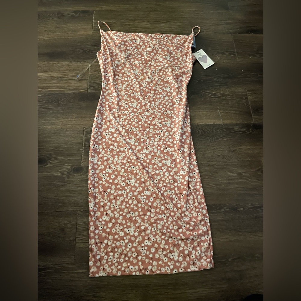 Iris Long Floral Print Dress